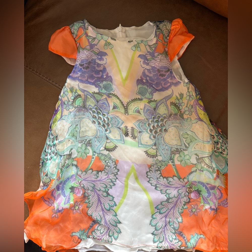 Roberto Cavalli Multicolor Floral Dress